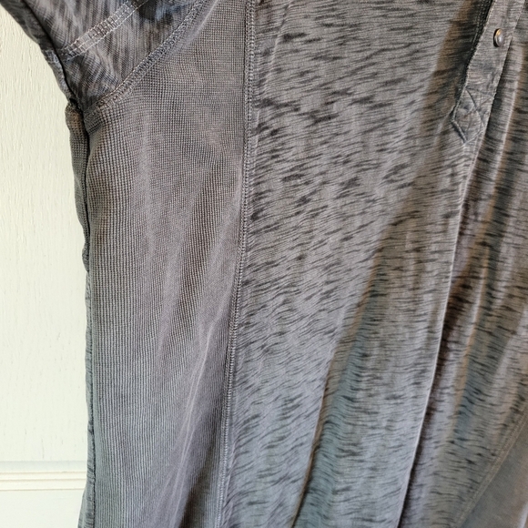 Harley-Davidson Gray Burnout Henley Long Sleeve Shirt - Picture 5 of 9